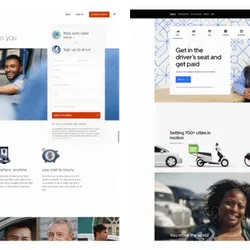 How UBER optimized their home page design for conversion – eye-tracking insights