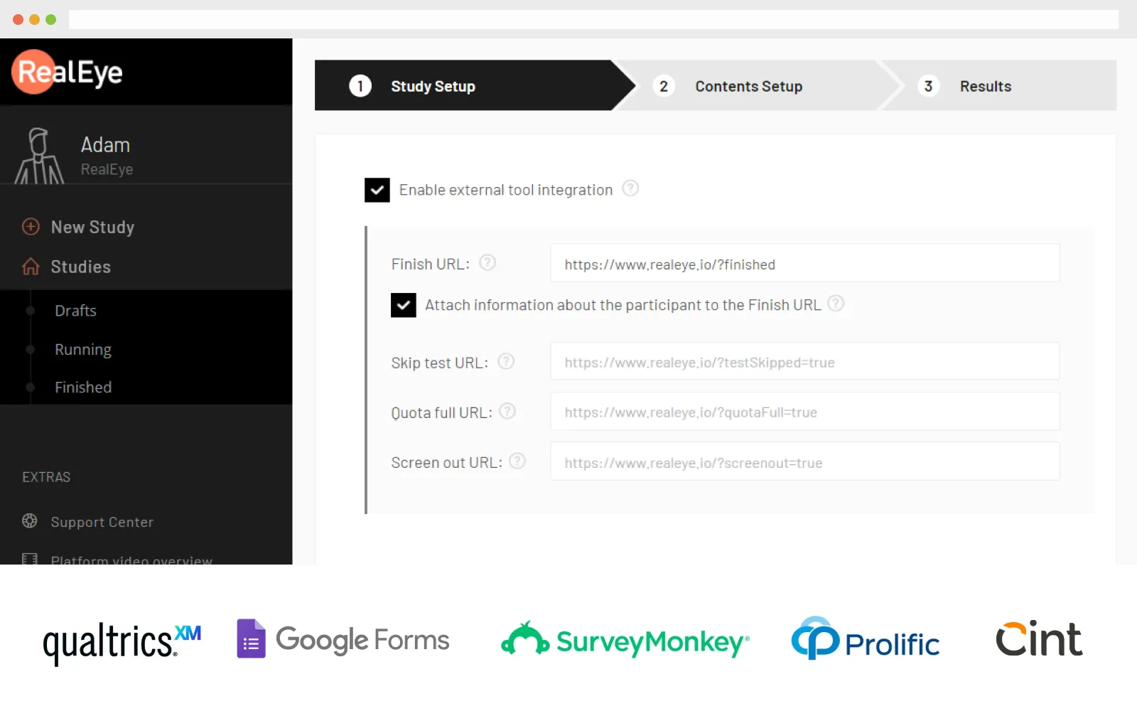 Dashboard mockup