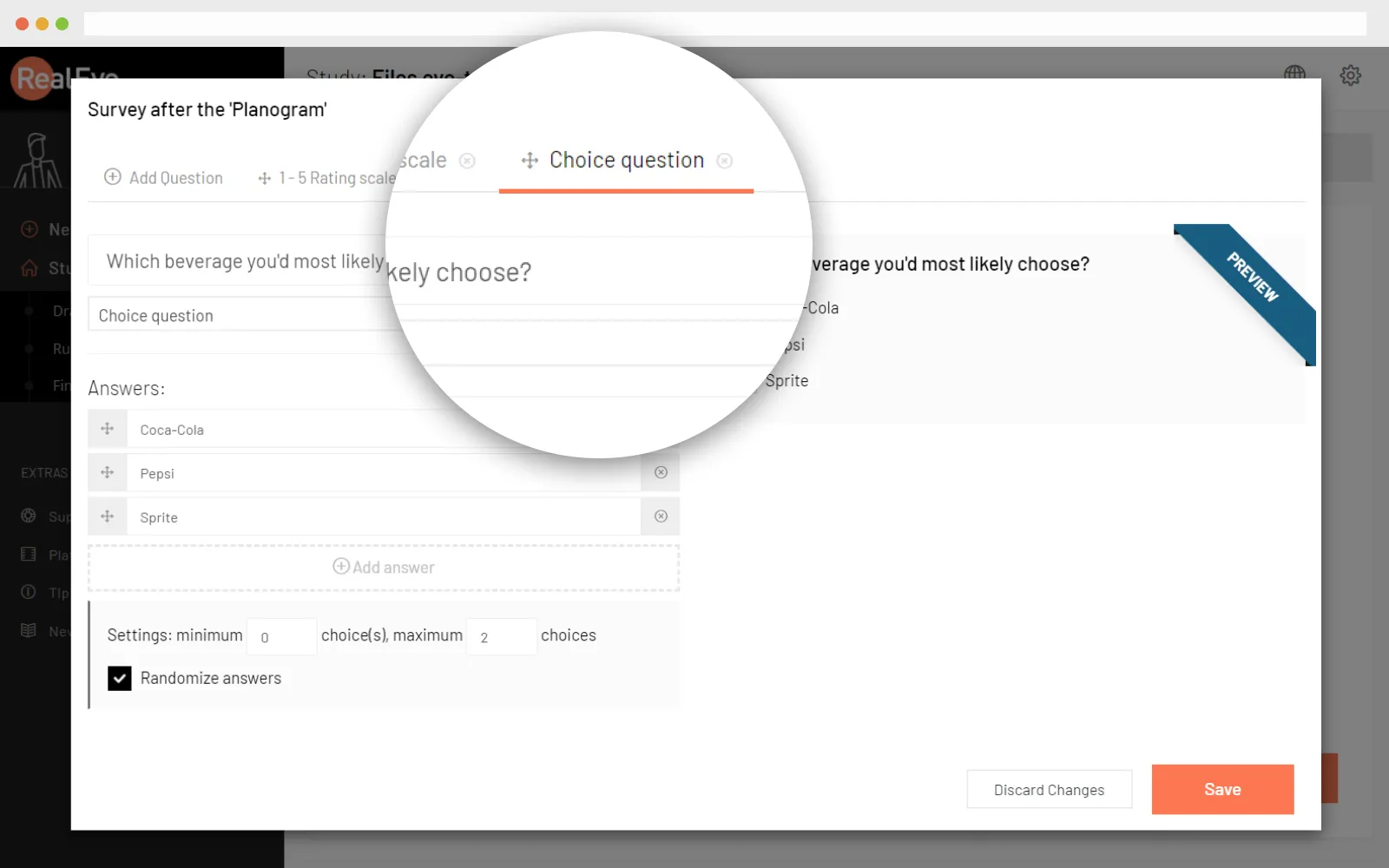 Dashboard mockup